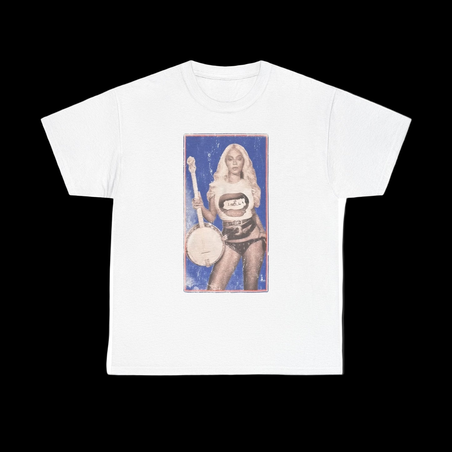 Beyonce Merch - Cowboy Carter Banjo White Tour Tee