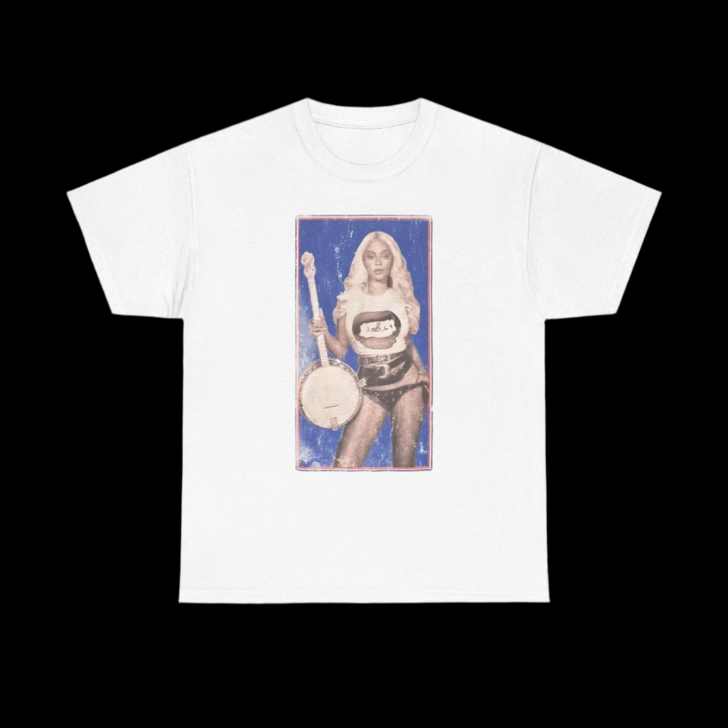 Beyonce Merch - Cowboy Carter Banjo White Tour Tee