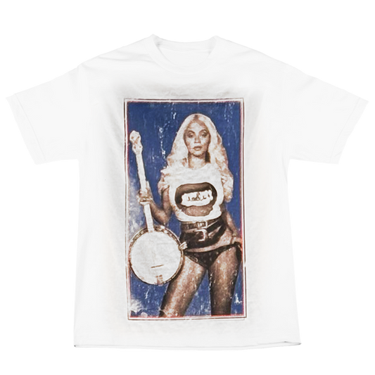 Beyonce Merch - Cowboy Carter Banjo White Tour Tee