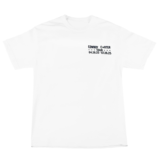 Beyonce Merch - Cowboy Carter Global Tour Dates White